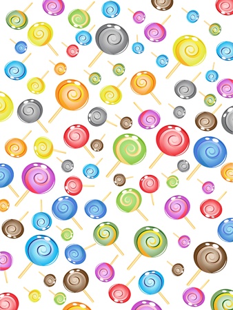the background of seamless candy pattern のイラスト素材