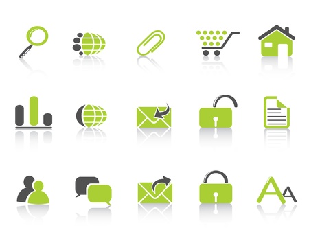 isolated web icon green nature series on white backgroundのイラスト素材