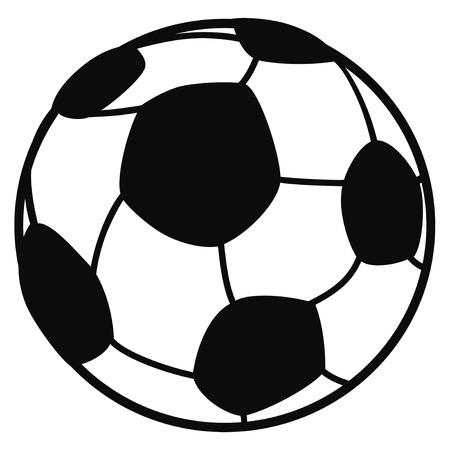 isolated one Soccer ball from white backgroundのイラスト素材