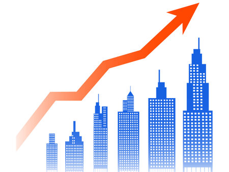 isolated real estate index on white backgroundのイラスト素材