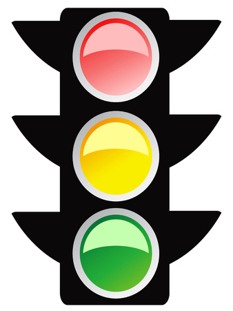 isolated traffic light design icon on white backgroundのイラスト素材