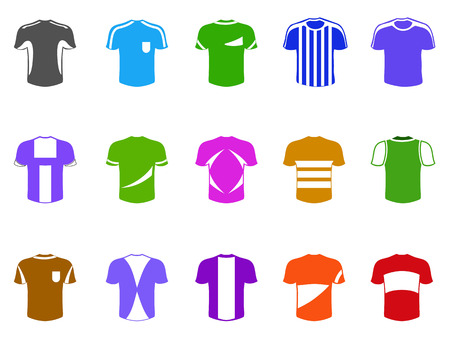 isolated color t-shirt icon from white backgroundのイラスト素材