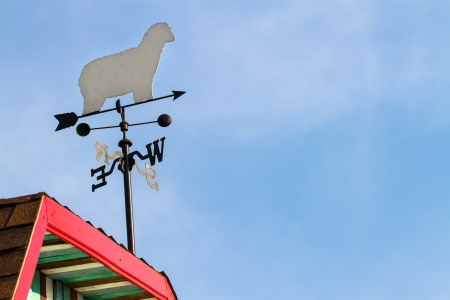 Wind direction on the roofの写真素材