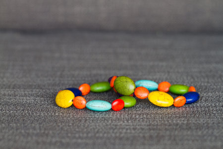 Colorful bracelet made from stone