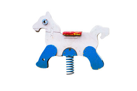 isolated horse spring waver for childrenの写真素材