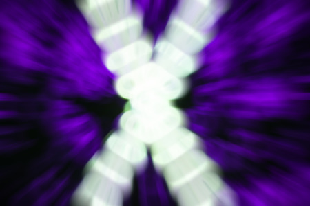 x doughnut shape bokeh with purple bokeh backgroundの写真素材