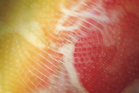 rough motion blur red and yellow mosaic tile backgroundの写真素材