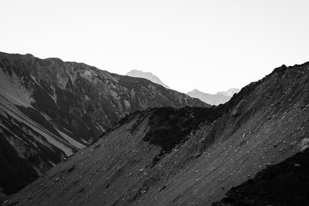 scenic of Mount Cook from Kea Point, New Zealandの写真素材