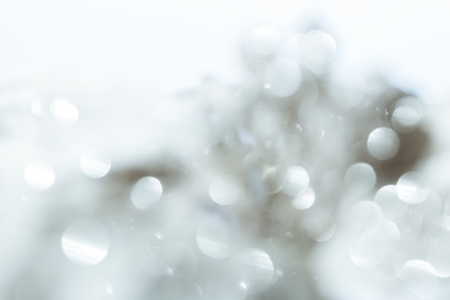 black and white glitter bokeh for backgroundの写真素材