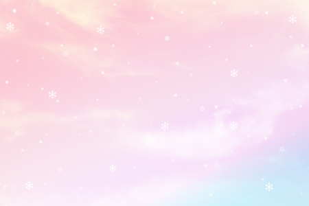 texture of cloud snow on pastel skyの写真素材