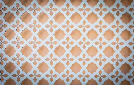 white wood carve wall pattern, interior conceptの写真素材