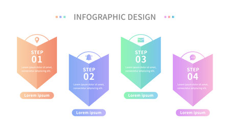 Infographic design template with place for your data. Vector illustration.のイラスト素材
