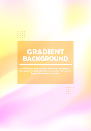A bright color illustration, with a soft background composed of a gradient of yellow and pinkのイラスト素材