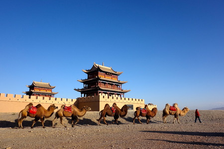 Jiayuguan caravansのeditorial素材