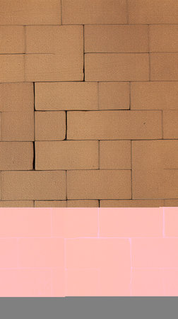 Textured brick pavement pattern in warm tones creates an inviting ground surface for outdoor spacesの素材