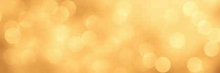 Beautiful golden bokeh background creating a warm and inviting atmosphere for celebrations and special momentsの素材