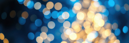 Vibrant bokeh lights create a festive atmosphere at a nighttime event outdoors in a lively settingの素材