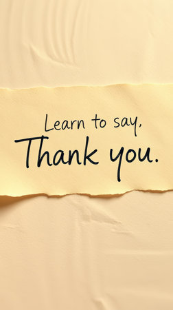 Expressing gratitude with simple words can transform relationships and enhance personal connections in everyday lifeの素材