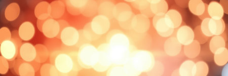 Bright bokeh background creates a warm and inviting atmosphere during a festive evening celebrationの素材