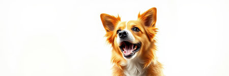 A portrait of a happy dogの素材