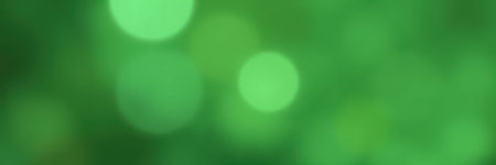 Soft green bokeh lights create a serene atmosphere in a cozy indoor space during evening hoursの素材