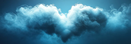 A stunning underwater scene features a large, ethereal cloud formationの素材