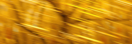 Bright golden pattern with dynamic lines creating a sense of motion and warmth in an abstract designの素材