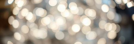 Bright sparkling lights create a festive atmosphere in a cozy indoor setting during the holiday seasonの素材