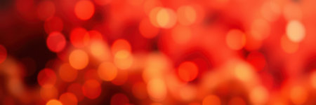 Colorful bokeh lights create an enchanting atmosphere at an evening celebration in a vibrant social settingの素材