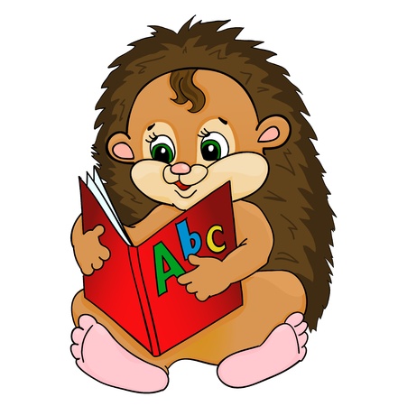 cartoon hedgehogのイラスト素材
