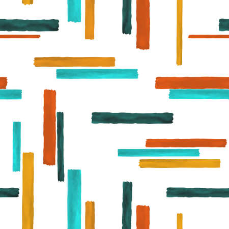 Seamless pattern. Colorful geometric background. Vintage background fabric. Modern poster design. Abstract modern line pattern. Vector design template. Graphic abstract backdrop.のイラスト素材