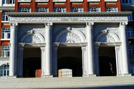 Campus college building hall gate