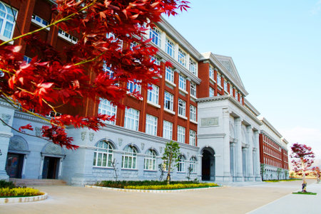 Campus college buildingのeditorial素材