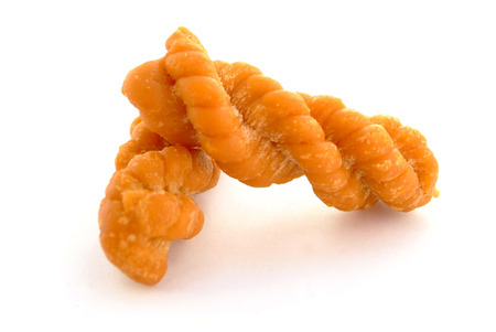 fried dough twistの写真素材