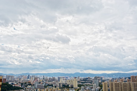 Cityscape in the daylight skyのeditorial素材