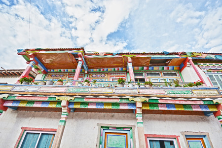 tibetan residential houseのeditorial素材