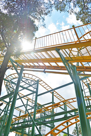 Roller Coaster Trackの写真素材