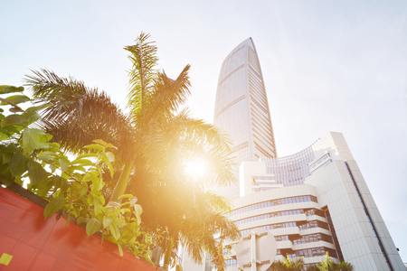 KingKey Financial Centerkk100 in Shenzhen,China. This is the tallest building in Shenzhen,441.8 meters high,A total of 100 floors.のeditorial素材
