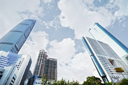 modern building in shenzhen city , chianのeditorial素材