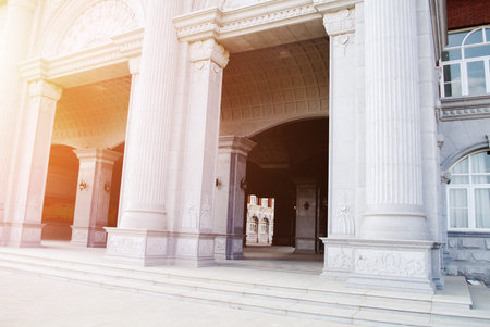 Hall building in collegeのeditorial素材