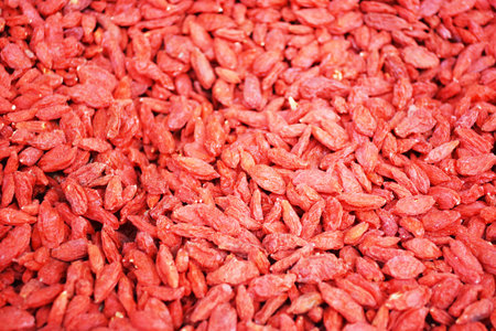 Traditional Chinese Medicine - wolfberry close up viewの写真素材