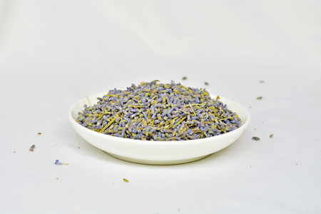 Lavender herb and essential oilの写真素材