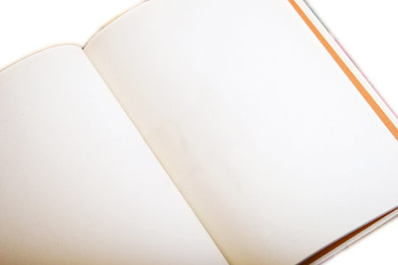 Blank Book Openの写真素材