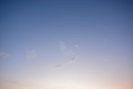clear sunset sky