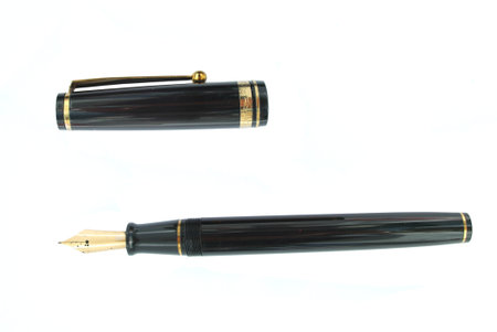 Ink pen isolated on white backgroundのeditorial素材