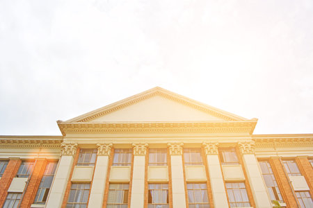 Hall building in collegeのeditorial素材