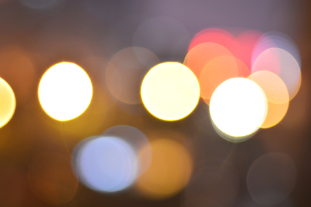 Lights blurred bokeh backgroundの写真素材