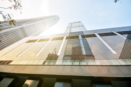 Skyscraper building in financial area of modern cityのeditorial素材