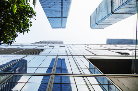 modern building in center financial cityのeditorial素材