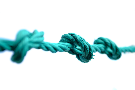 Rope with knotの写真素材